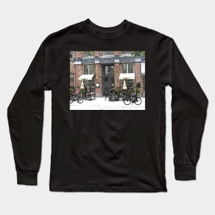 Toronto Coffee Shop-Available As Art Prints-Mugs,Cases,Duvets,T Shirts,Stickers,etc Long Sleeve T-Shirt